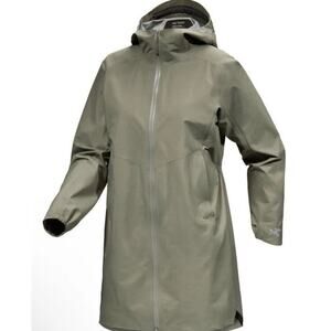 Arc'teryx Salal hooded long Jacket Gore-tex waterproof Forage Green Small NEW